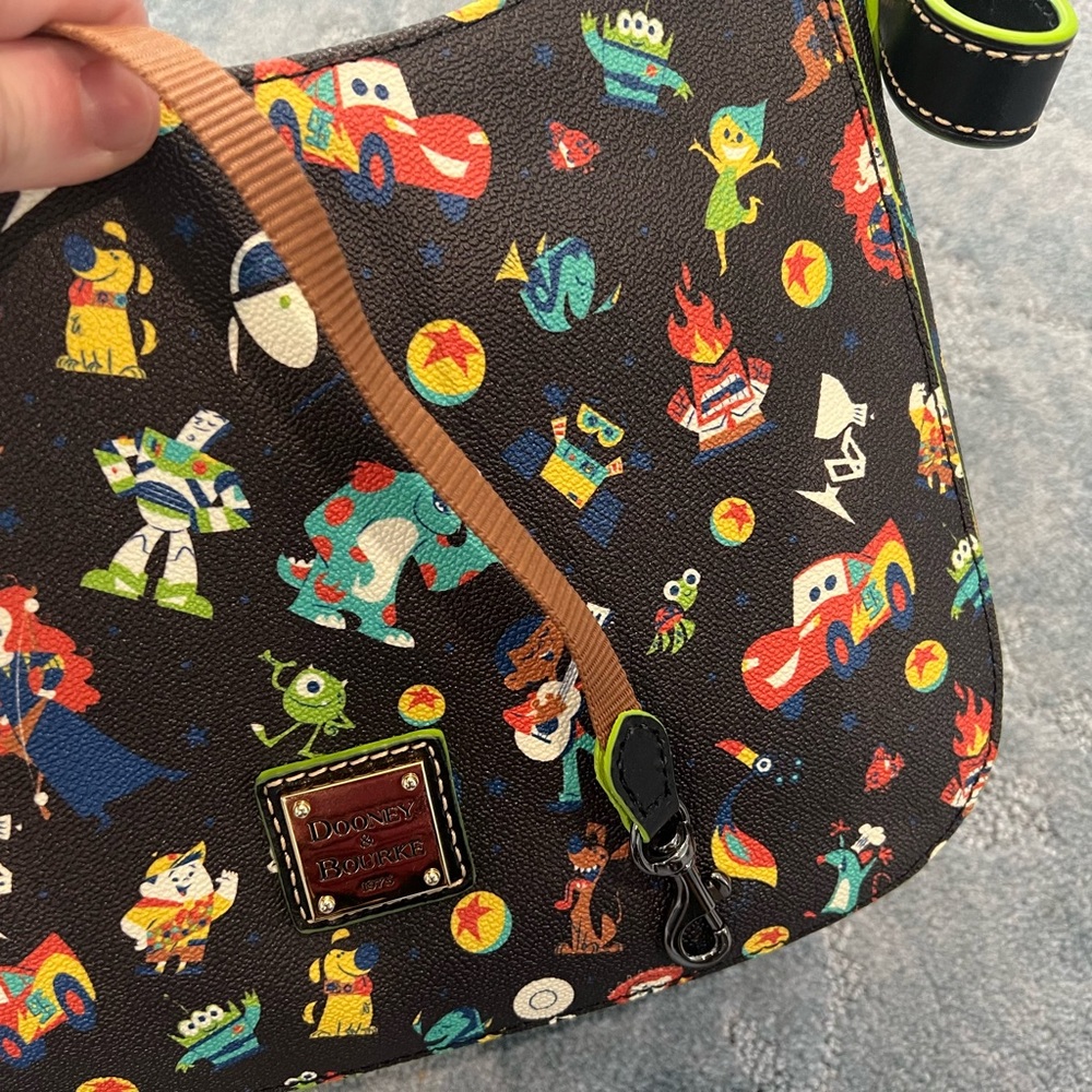 Dooney & Bourke Disney Pixar Hobo Black and Green purse EUC - Picture 12 of 16